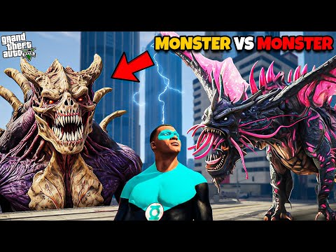 Franklin vs Monster in GTA 5 | Monster Attack Part 02