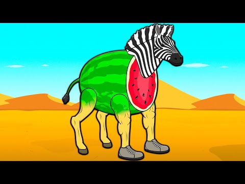 ZIBRA ZUBRA ZIBRALINI ORIGIN STORY! Italian Brainrot Story of Transformation Cartoon Animation