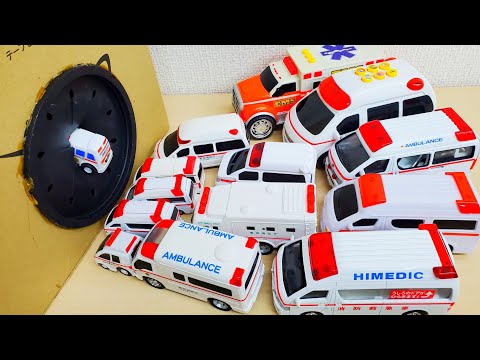 救急車の緊急走行！ 坂道走行テスト ミニカーまとめ