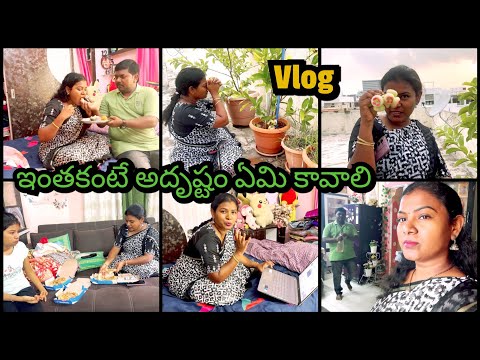 Sunday Vlog🥰ఇంతకంటే అదృష్టం ఏమి కావాలి మిరే చెప్పండి||Familyvlog||మన గార్డెన్ లో కాసిన water apples👌