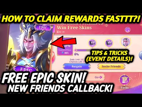 HOW TO GET KHUFRA NEW EPIC SKIN (100% DISCOUNT) IN NEW FRIENDS CALLBACK EVENT - MLBB