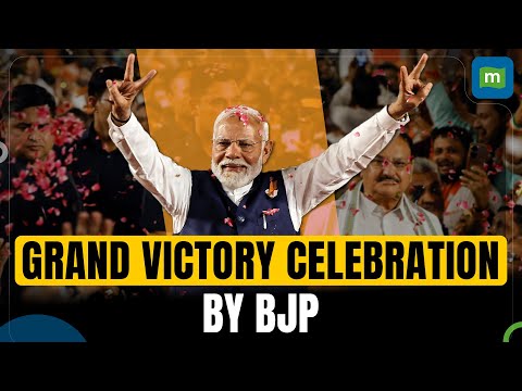 BJP celebrates victory in Delhi Assembly elections