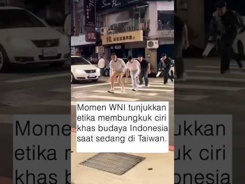 Momen WNI Tunjukkan Etika Membungkuk Khas Budaya Indonesia saat di Taiwan 🙏🇮🇩 #Shorts