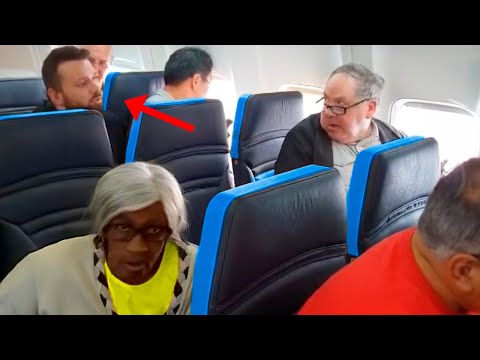 Homem  tenta EXPULSAR mulher negra do avião, mas ele não tinha ideia de quem era ela!