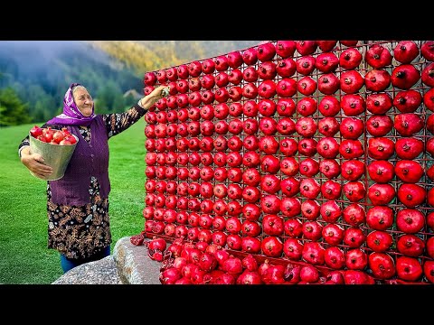 Tons of Pomegranates Growing in this Village! Making Organic Pomegranate Jam!