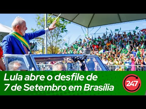 AO VIVO: Brasil Soberano - Lula abre o desfile de  7 de Setembro em Brasília