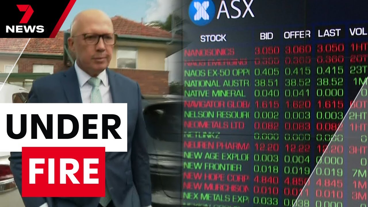 Dutton’s integrity under fire as Labor questions timing of share purchases | 7NEWS