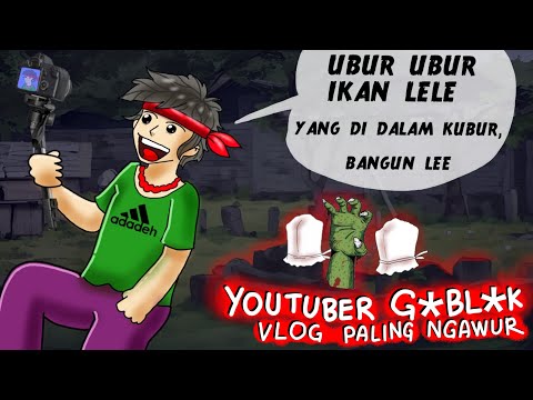 Ubur - Ubur Ikan Lele 😀 YOUTUBER KOK NEKAD LE 😅 #HORORMISTERI | Animasi Hantu, Kartun Horor, Animasi