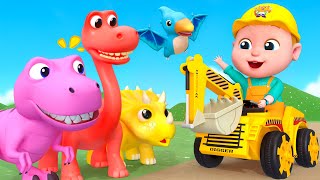 T-Rex Roar! | Five Little Dinos | Dinosaur Song | Super Sumo Nursery Rhymes & Kids Songs