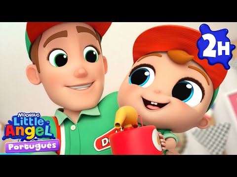 Joãozinho e o Papai! | 2 HORAS DE LITTLE ANGEL! | Músicas Infantis em Português