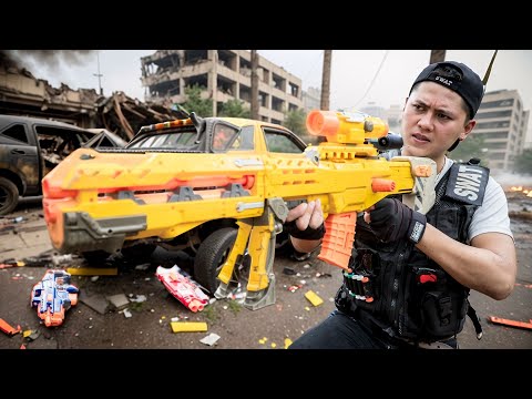 Nerf Guns War : S.W.A.T Hero Nerf Chase Can we rescue the laptop?