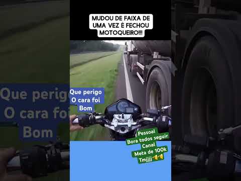 Esse motoqueiro foi ninja quase deu ruim segue nois
