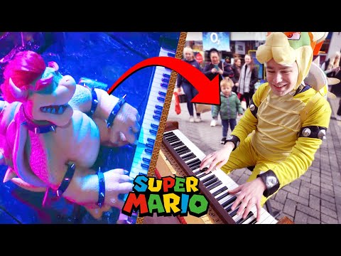 I Played SUPER MARIO Songs on Piano in Public!