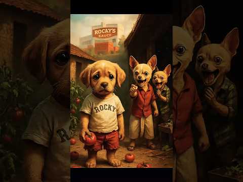 Poor Puppy’s Sauce Changed Everything 🍅💔#puppytreats#puppy#cartoon#cute#dog