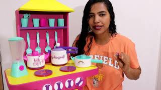 FOGÃO DE BRINQUEDO FEITO COM BALDE