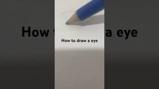 How to draw a eye