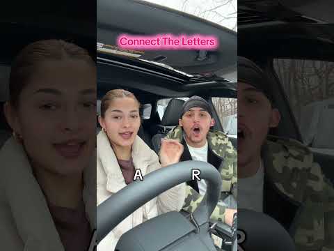 CONNECT THE LETTERS GAME🔥❤️ #viral #funnyvideos #couples