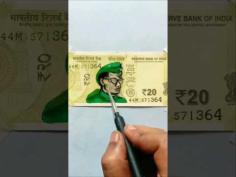 Netaji Subhash Chandra Bose on Indian currency 💲💵 #shorts #art #viral