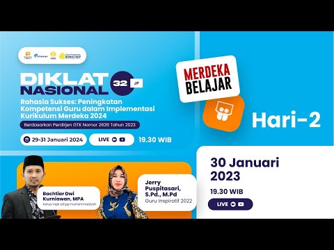Hari 2 : Diklat Rahasia Sukses Peningkatan Kompetensi Guru dalam Implementasi Kurikulum Merdeka 2024
