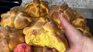 PAN DE MUERTO CON CAMOTE 🍠 EN LA MASA