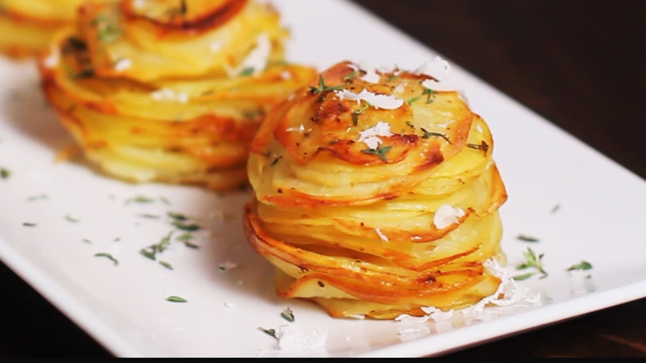 Parmesan Potato Stacks Recipe