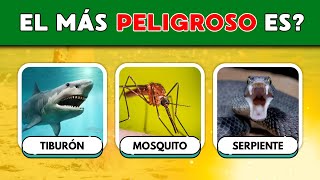 ¿CUÁNTO SABES DE ANIMALES? 👈🧠🤯 | ¡Trivia sobre el REINO ANIMAL! | QUIZ DE ANIMALES 🐙🦈🦆