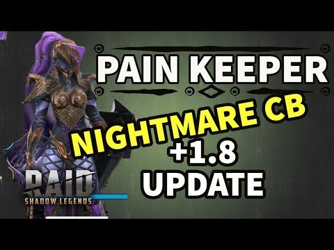 [RAID SHADOW LEGENDS] PAIN KEEPER NIGHTMARE CLAN BOSS + 1.8 Patch update.