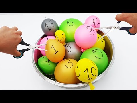 Metalik Balondan Ne Çıkarsa Slime - Making Slime With Metallic Balloons! Vak Vak TV
