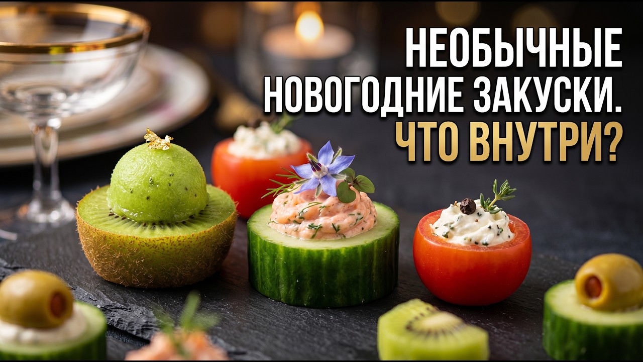 Фаршируем овощи и фрукты к праздничному, новогоднему столу. Легкие закуски на скорую руку.