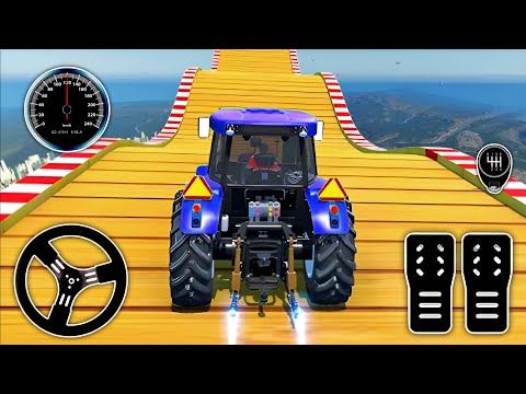 Ramp Tractor Racing - Tractor Racing 3D - Tractor Wala Game - Android Gameplay 🔥