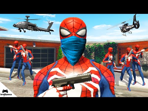 ÖRÜMCEK ADAMLAR ÇETESİ KURDUK - GTA 5 MODS #4