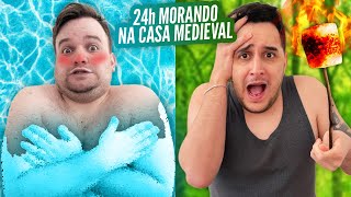 24h MORANDO em uma CASA MEDIEVAL