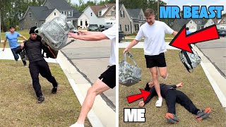 Robbing Mr. Beast's neighborhood (Behind the Scenes)