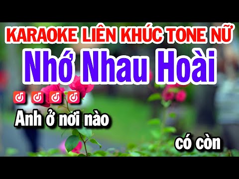 Karaoke Liên Khúc Nhạc Sống Dễ Hát Tone Nữ – Nhớ Nhau Hoài | Beat Huỳnh Lê