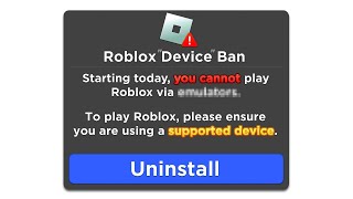 Roblox Is Banning These Devices... but its good
