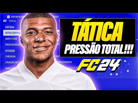 EA FC 24 TÁTICA PERSONALIZADA! A MELHOR TÁTICA DE PRESSÃO!