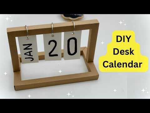 Create Your Own Stylish Desk Calendar With This Diy Tutorial! / DIY Calender / Paper Craft