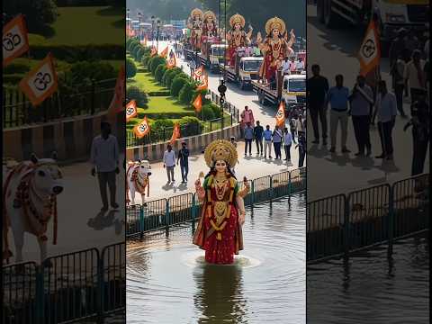 Mata Rani Visarjan ๐๐ Mata nimajjanam ๐ #durgamata #durgamaa #durgamaa #nimajjanam #visarjan