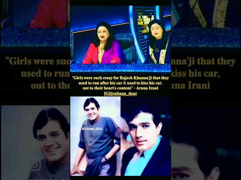 #arunairani 𝐬𝐩𝐞𝐚𝐤𝐬 𝐚𝐛𝐨𝐮𝐭 𝐭𝐡𝐞 𝐟𝐞𝐦𝐚𝐥𝐞 𝐟𝐚𝐧 𝐟𝐨𝐥𝐥𝐨𝐰𝐢𝐧𝐠 𝐨𝐟 #rajeshkhanna ! 🙏