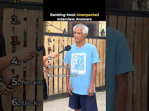 Ranking Most Unexpected Interview Answers