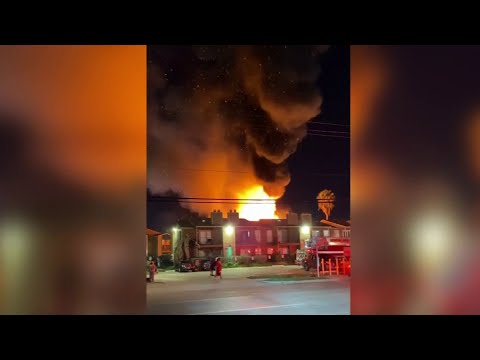 Several families displaced after large fire damages Southwest Houston apartment complex