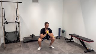 Banded Kettlebell Goblet Squat