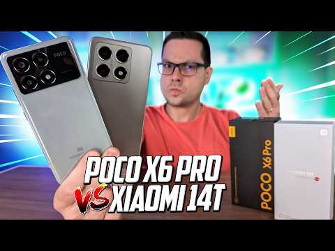 POCO X6 Pro vs Xiaomi 14T: Câmera INCRÍVEL ou POTÊNCIA BRUTA? Comparativo COMPLETO!