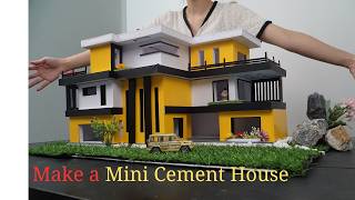 How to Make a Mini Cement House at Home #diy #minihousebuilding