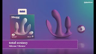 video Trojitý vibrátor s dálkovým ovládáním 3some Total Ecstasy