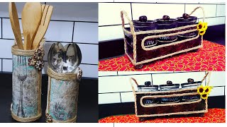 3 IDÉIAS MARAVILHOSAS P ORGANIZAR A COZINHA COM EMBALAGENS QUE IRIAM SER JOGADAS FORA / IDEAS CRAFT