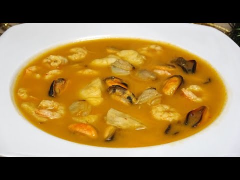 SOPA DE MARISCO ✨La SOPA TRADICIONAL de NAVIDAD🎄 (Paso a Paso)