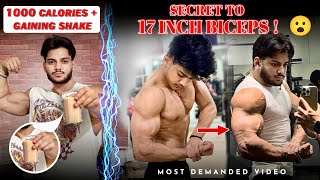 HOW TO GAIN 2 INCH BICEPS IN 3 MONTHS  | GAINING SMOOTHIE RECIPE (1000 CALORIES) | SEHAJ ZAILDAR