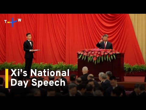 YouTube video thumbnail: China's Xi Warns Against Taiwan Independence in National Day Speech