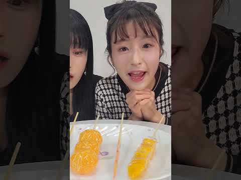 구구자매의 가위바위보 왕가탕후루 먹방♡ #탕후루 #왕가탕후루 #급식왕 #급식걸즈 #급식쌤들